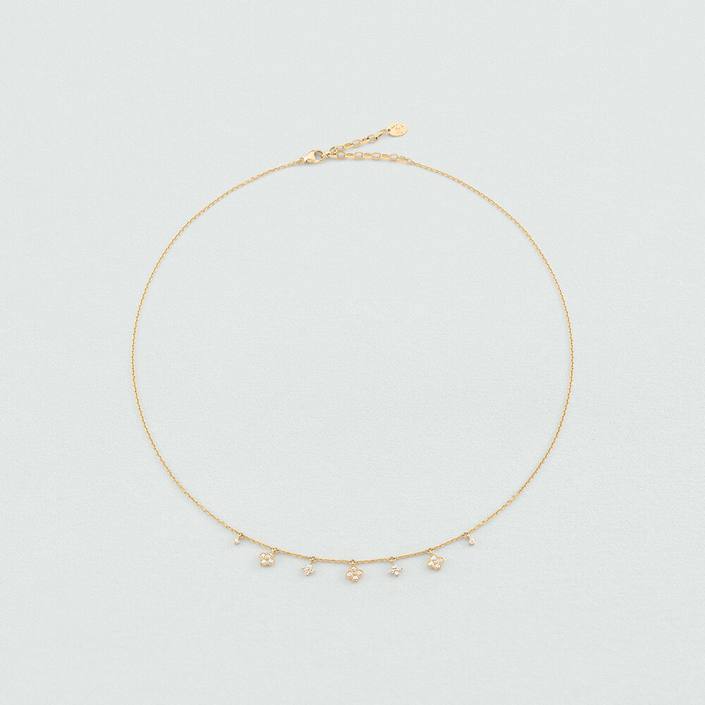 Collier ras du cou BELOVED - Cristal / Dor&eacute; - Colliers fantaisie  | Agatha