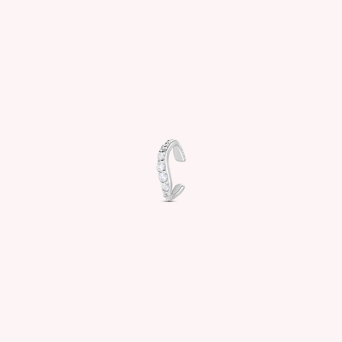 Piercing ear cuff WAVY - Cristal / Argenté - Piercings  | Agatha