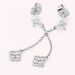 Boucles d'oreilles pendantes BELOVED - Cristal / Argenté - Boucles d'oreilles  | Agatha