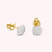 Boucles d'oreilles puces GLORIA - Cristal / Doré - Boucles d'oreilles puces  | Agatha