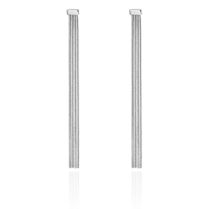Boucles d'oreilles pendantes RIVIERA - Argenté - Boucles d'oreilles  | Agatha