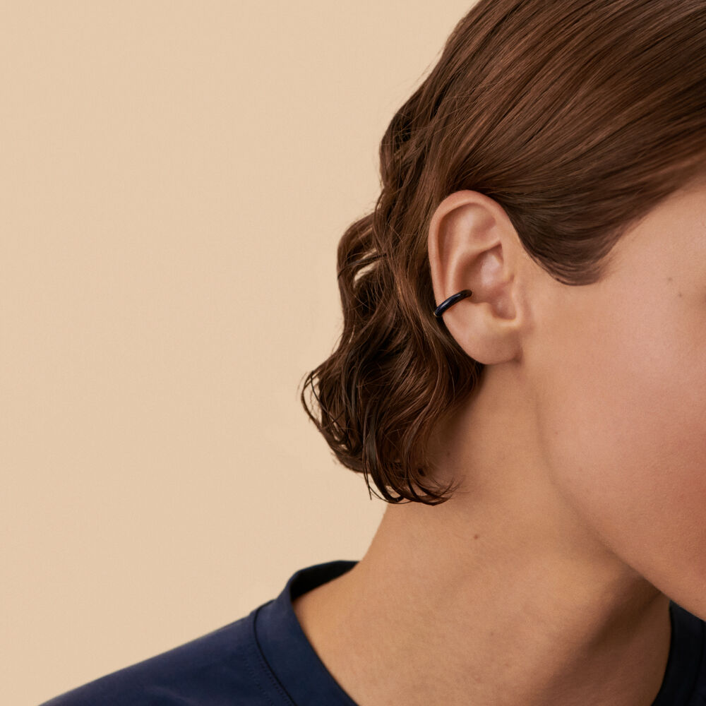 Faux piercing LEIANA - Bleu / Doré - Bijoux sans pierre  | Agatha