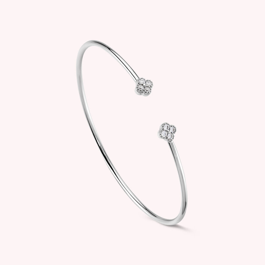 Jonc BELOVED - Cristal / Argenté - Bracelets  | Agatha