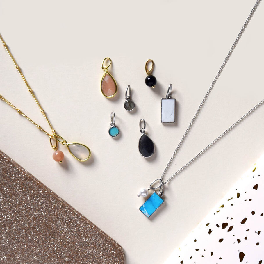 Pendentif BOULE - Onyx - Bijoux  | Agatha