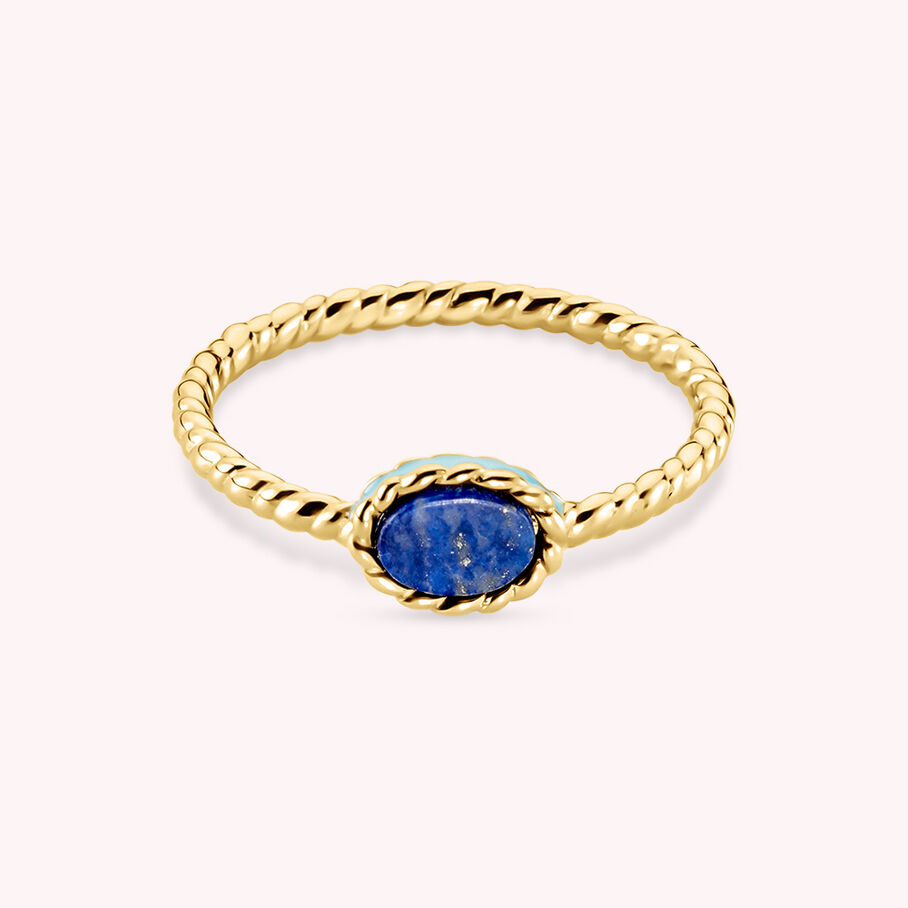 Bague fine ATMA - Lapis/ bleu - Bagues  | Agatha