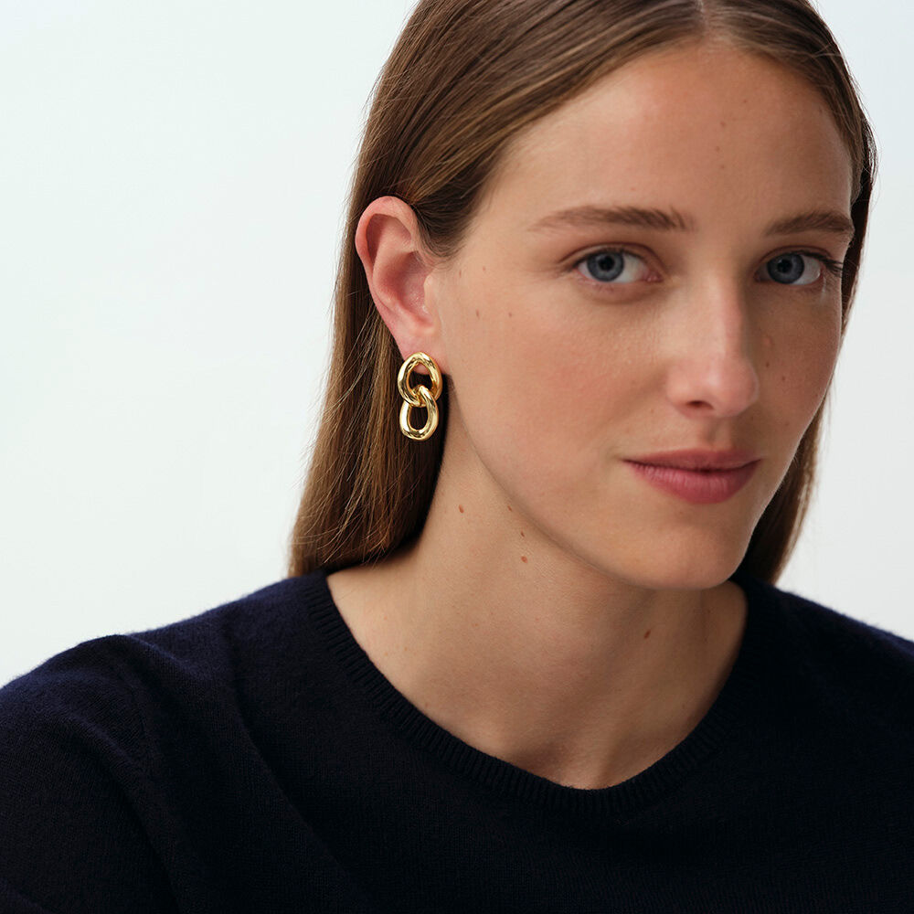 Boucles d'oreilles pendantes REAUMUR - Doré - Boucles d'oreilles pendantes  | Agatha