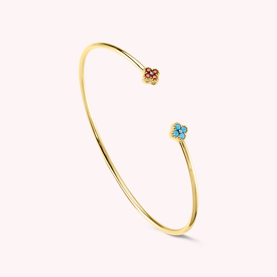 Jonc BELOVED - Multicolore / Doré - Bracelets  | Agatha
