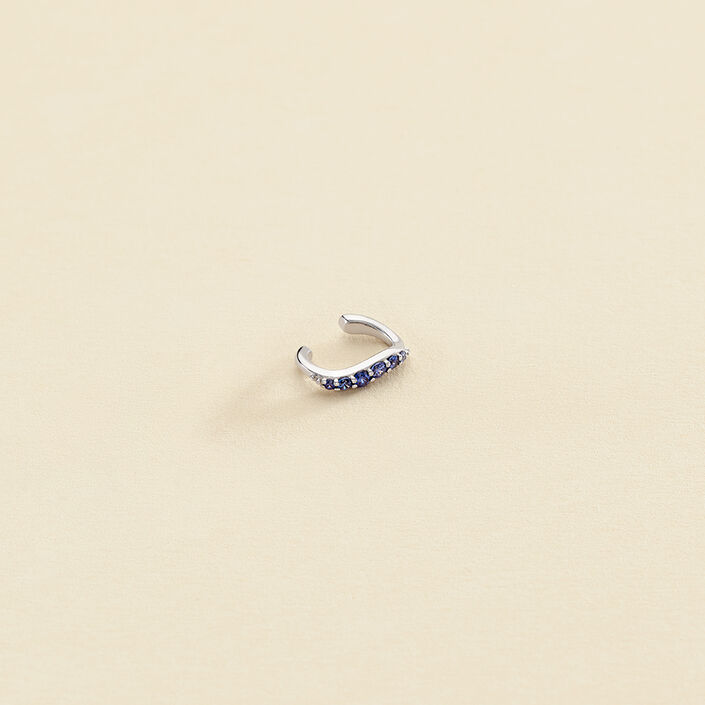 Piercing ear cuff WAVY - Bleu / Argenté - Piercings  | Agatha
