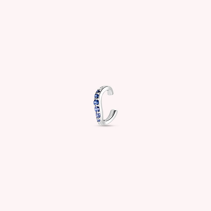 Piercing ear cuff WAVY - Bleu / Argenté - Piercings  | Agatha