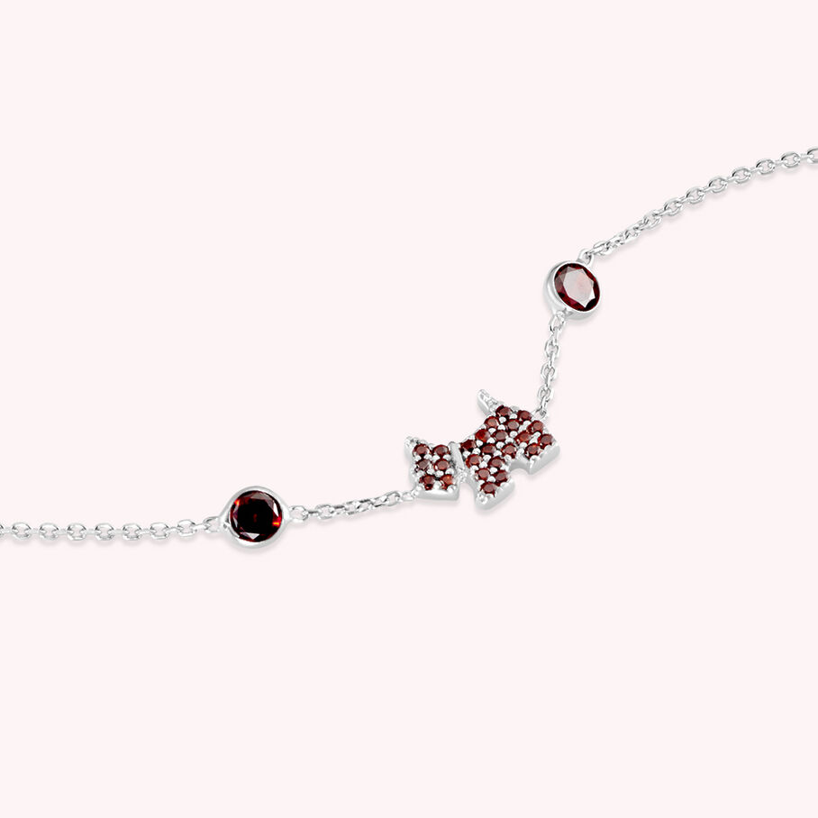 Bracelet souple GOLDSCOT - Rouge / Argenté - Bracelets  | Agatha