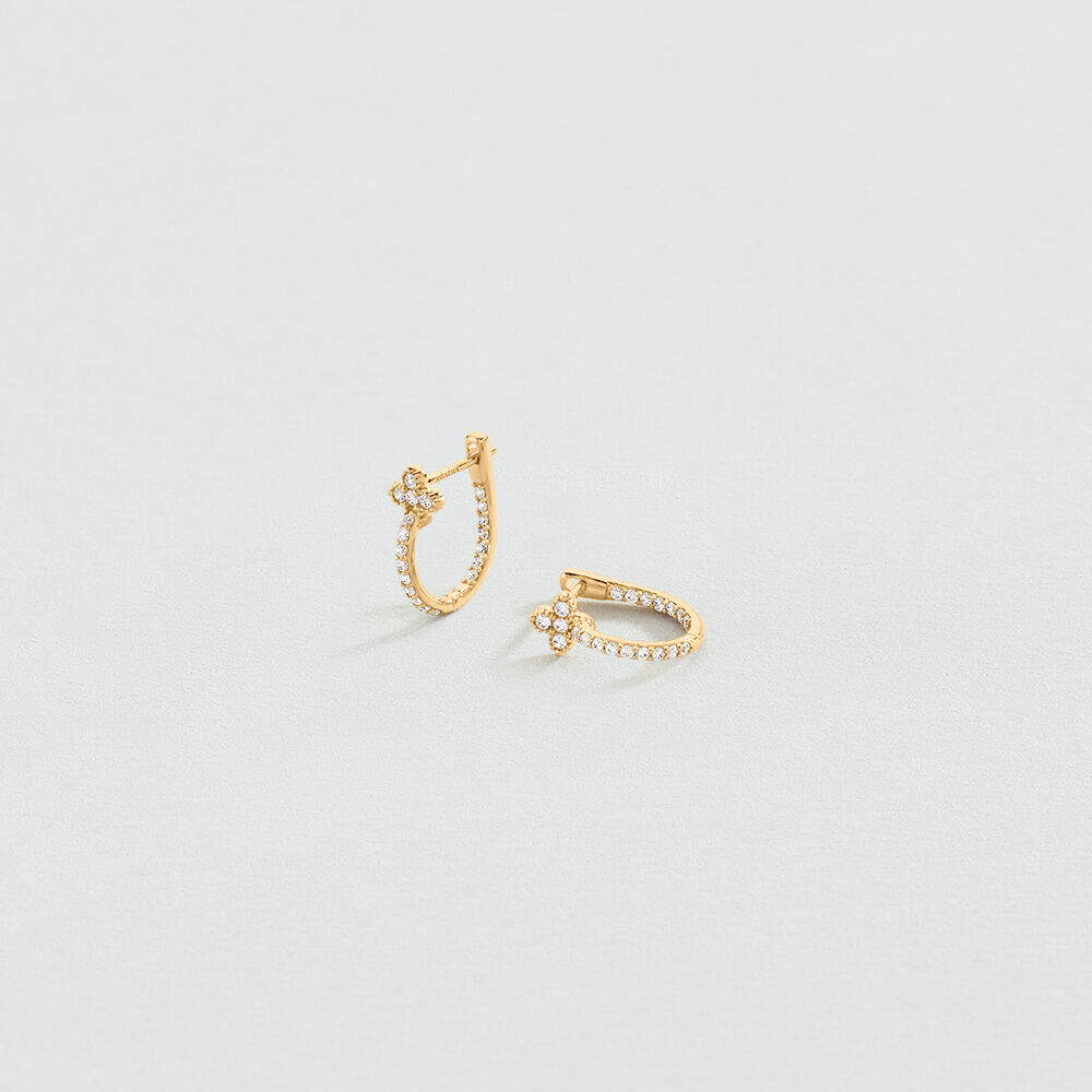 Cr&eacute;oles BELOVED - Cristal / Dor&eacute; - Boucles d'oreilles  | Agatha