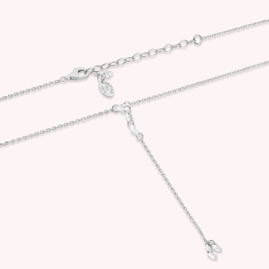 Collier mi-long PETILLE - Cristal / Argenté - Colliers  | Agatha