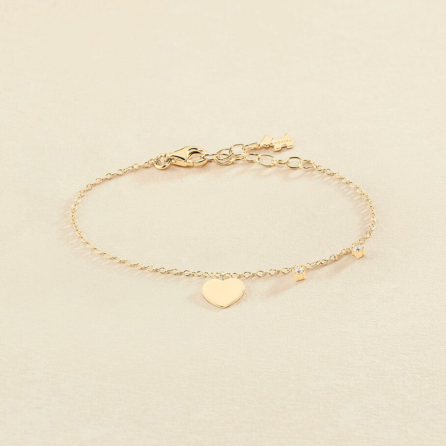 Bracelet souple CORAZON - Cristal / Doré - Bracelets  | Agatha