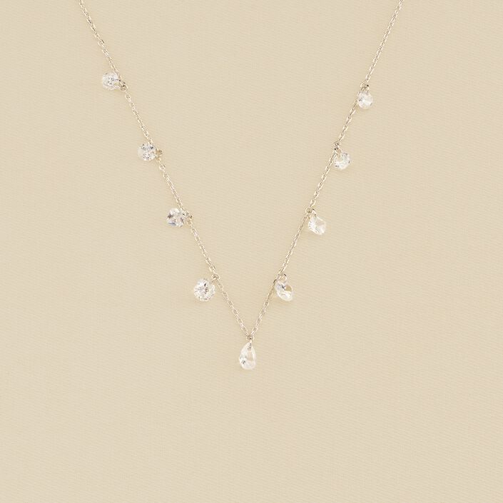 Collier ras du cou PETILLE - Cristal / Argenté - Colliers  | Agatha