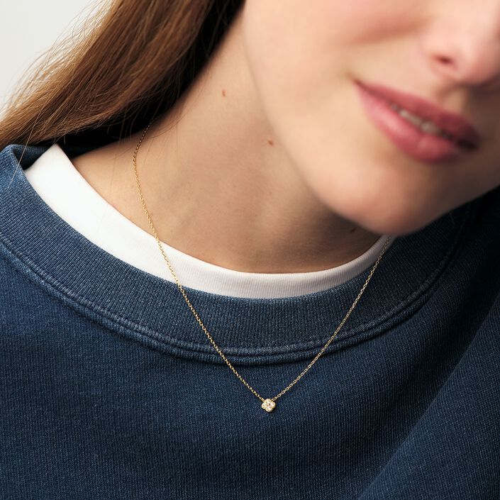 Collier ras du cou BELOVED - Cristal / Doré - Colliers  | Agatha