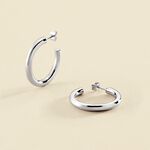 Créoles GIPSY - Argenté - Boucles d'oreilles  | Agatha