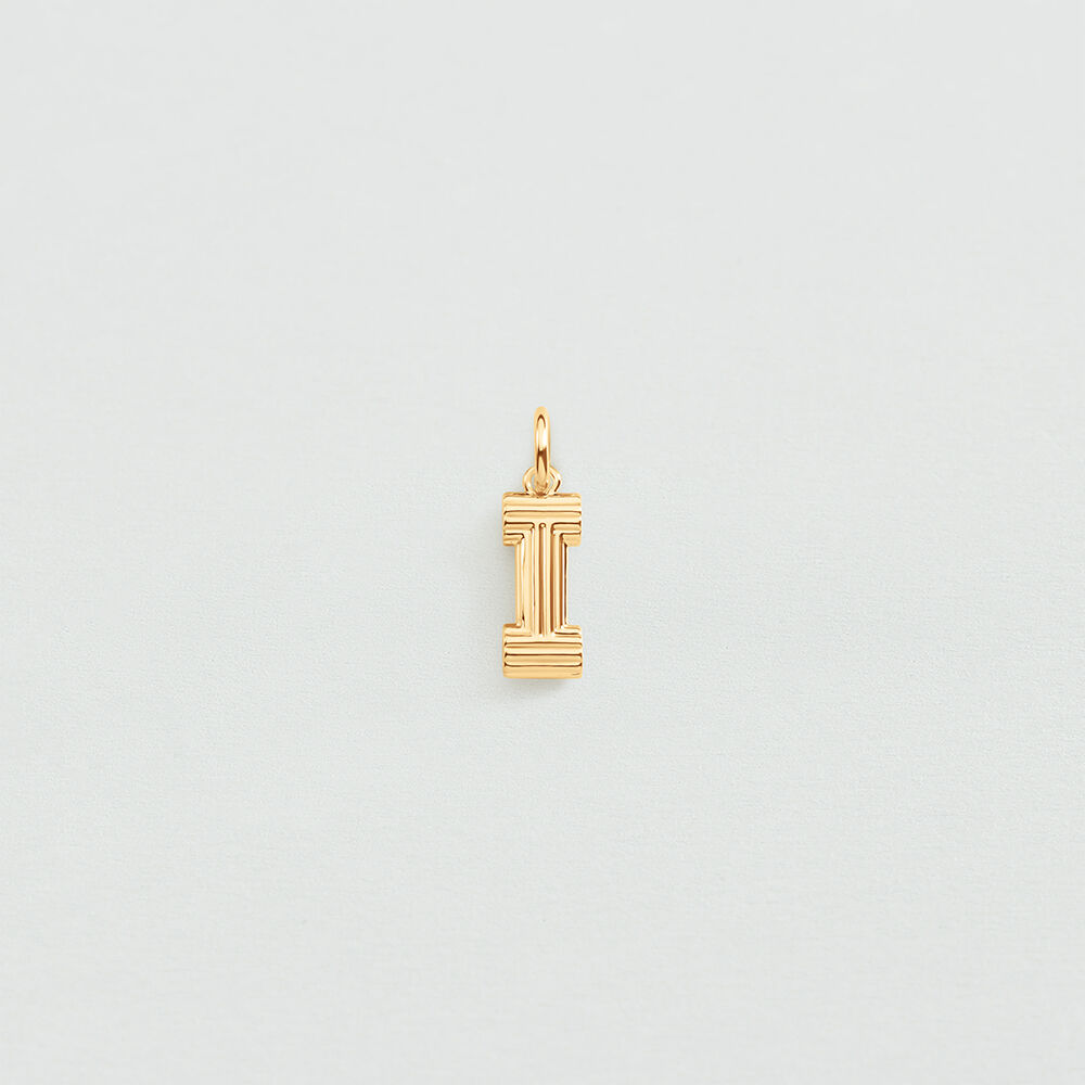 Pendentif LETTRE I - Dor&eacute; - Bijoux  | Agatha
