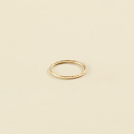 Bague fine GOLDEN - Doré - Bagues  | Agatha