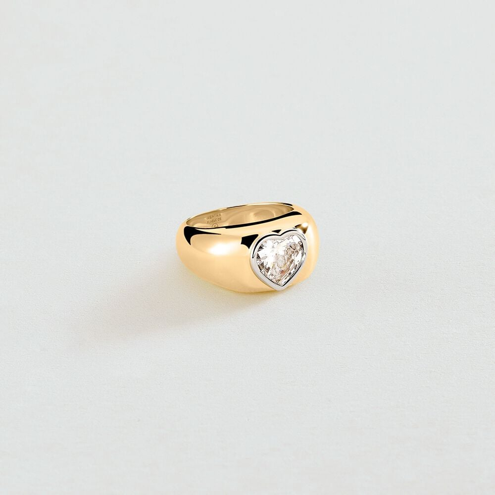 Bague large RIN11VICTOIR - Dor&eacute; - Bagues larges  | Agatha