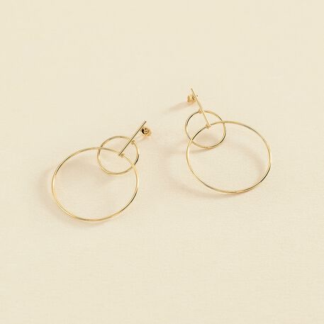 Boucles d'oreilles pendantes CASSINI - Doré - Boucles d'oreilles  | Agatha