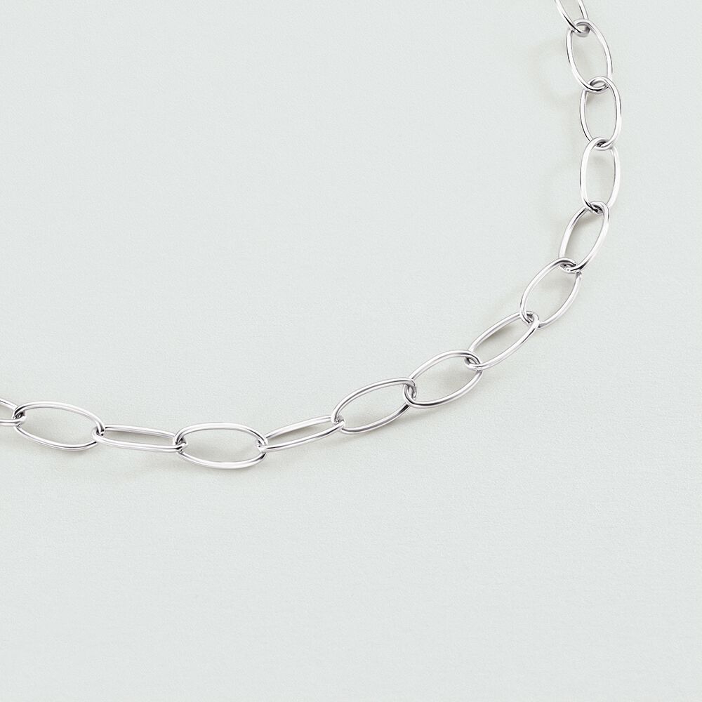 Collier mi-long CHAIN - Argenté - Colliers fantaisie  | Agatha