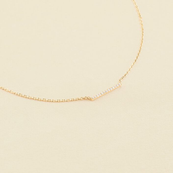 Collier ras du cou BARSHINE - Cristal / Doré - Colliers  | Agatha
