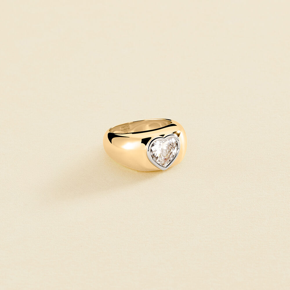 Bague large VICTOIRE - Doré - Bagues larges  | Agatha