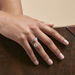 Bague fine DIAMS - Cristal / Argenté - Bagues  | Agatha