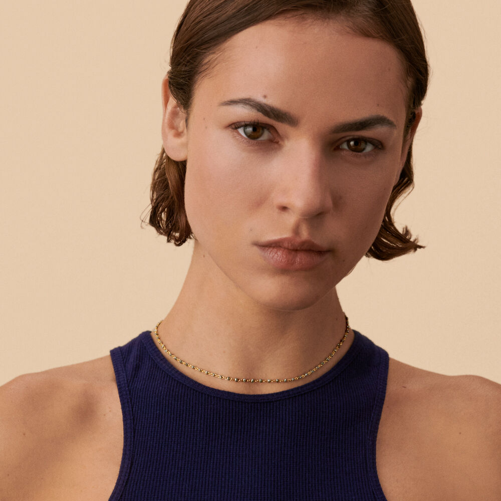 Collier ras du cou SMARTY - Argent&eacute; / Dor&eacute; - Colliers fantaisie  | Agatha