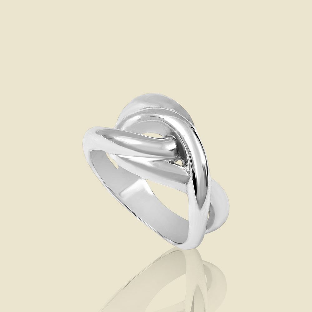 Bague large ENTRELA - Argenté - Outlet  | Agatha