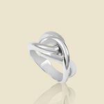 Bague large ENTRELA - Argenté - Outlet  | Agatha