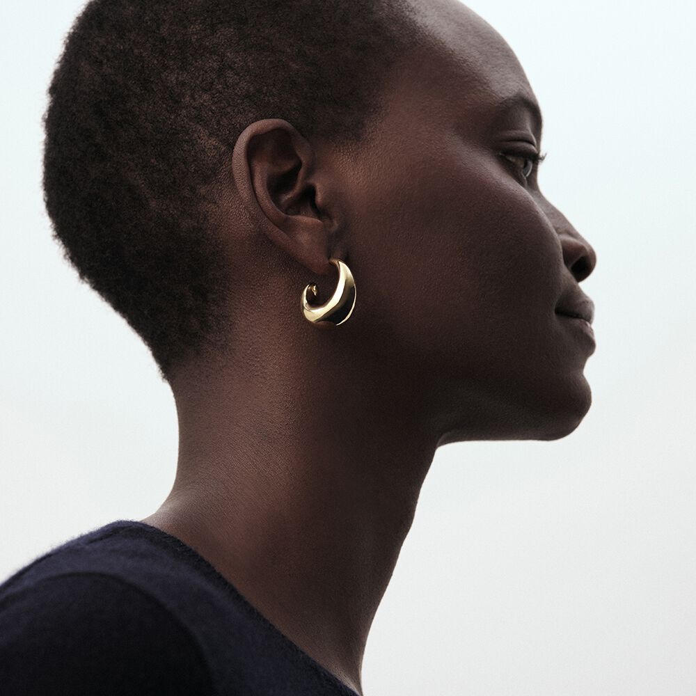 Cr&eacute;oles DANAE - Dor&eacute; - Boucles d'oreilles puces  | Agatha