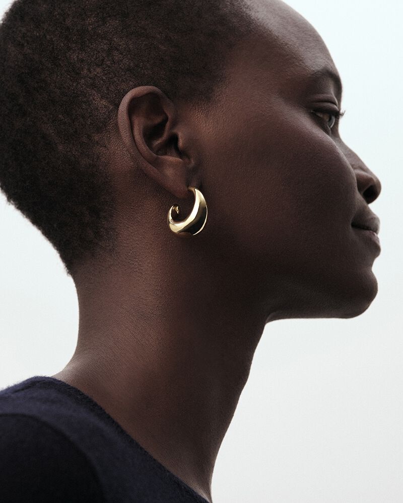 Créoles DANAE - Doré - Boucles d'oreilles puces  | Agatha Créoles DANAE - Doré - Boucles d'oreilles puces  | Agatha