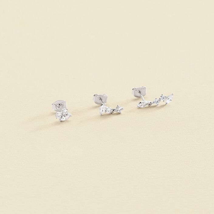 Piercing puce AMAS - Cristal / Argenté - Piercings  | Agatha