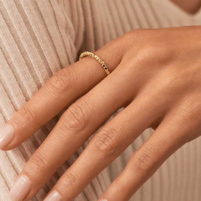 Bague fine GOLDEN - Doré - Bagues  | Agatha