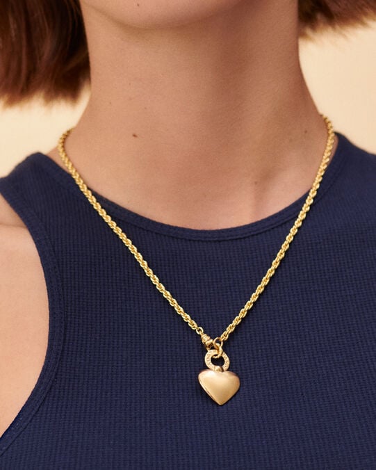 Pendentif CŒUR - Doré - Bijoux sans pierre  | Agatha Pendentif CŒUR - Doré - Bijoux sans pierre  | Agatha