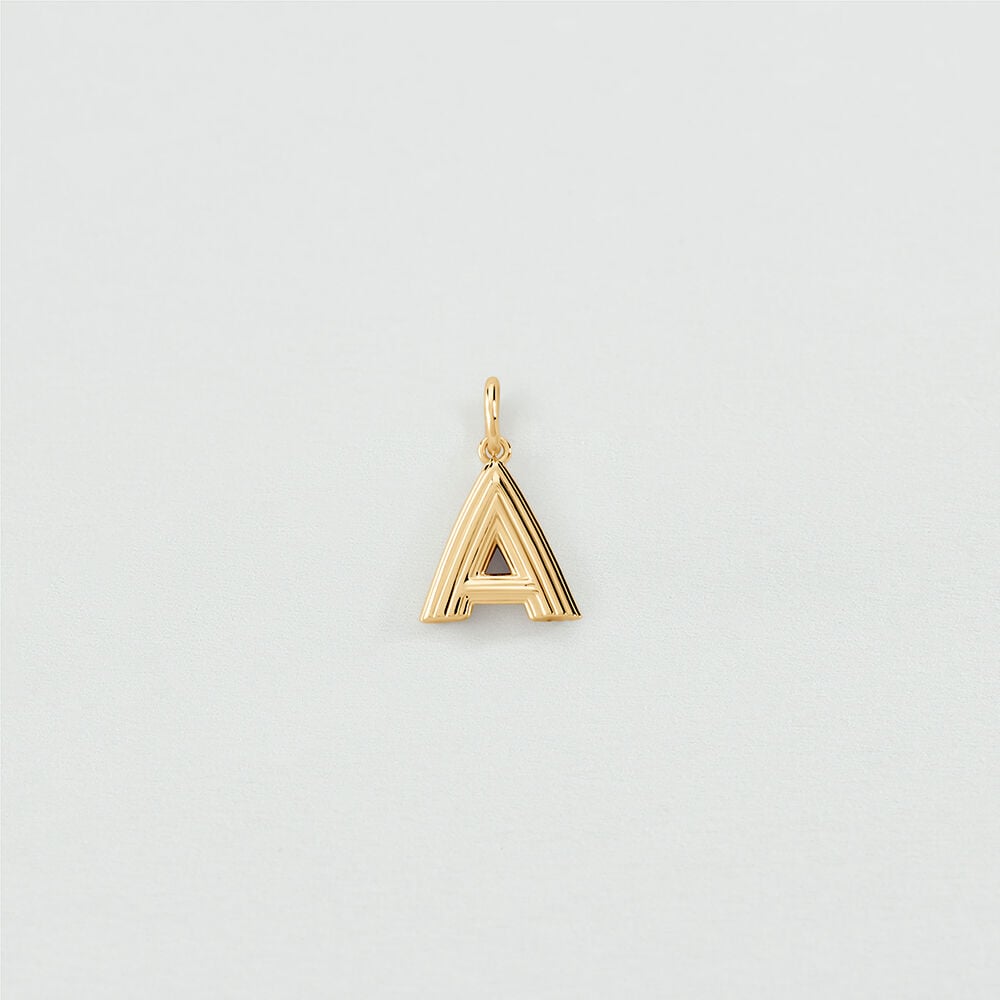 Pendentif LETTRE A - Dor&eacute; - Bijoux  | Agatha