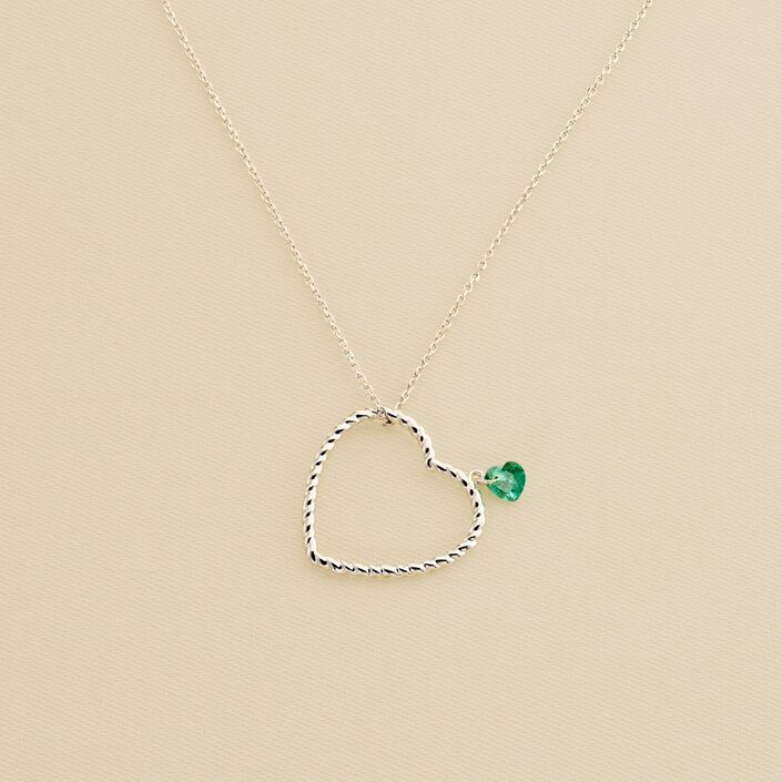 Collier mi-long BEGUIN - Vert / Argenté - Colliers  | Agatha