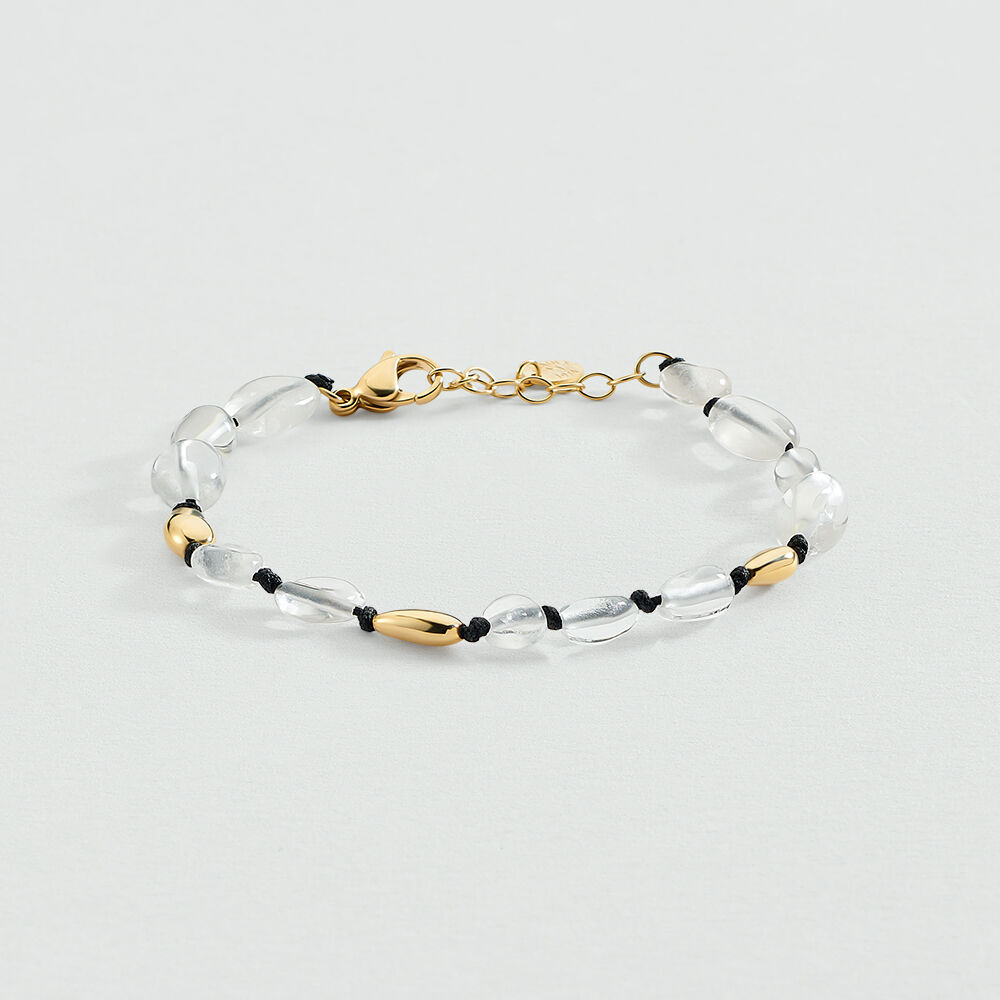 Bracelet souple ODYSSEE - Noir / Dor&eacute; - Bracelets souples  | Agatha