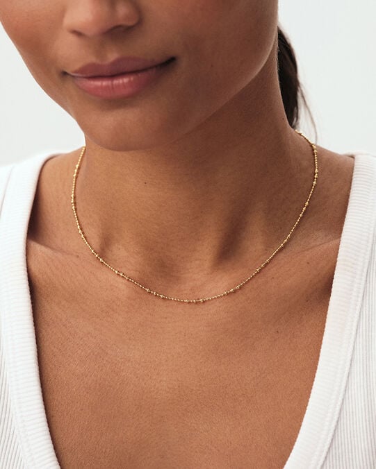 Collier ras du cou CHAÎNE BOULE - Doré - Colliers fantaisie  | Agatha Collier ras du cou CHAÎNE BOULE - Doré - Colliers fantaisie  | Agatha