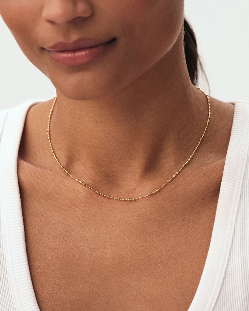 Collier ras du cou CHAÎNE BOULE - Doré - Colliers fantaisie  | Agatha Collier ras du cou CHAÎNE BOULE - Doré - Colliers fantaisie  | Agatha