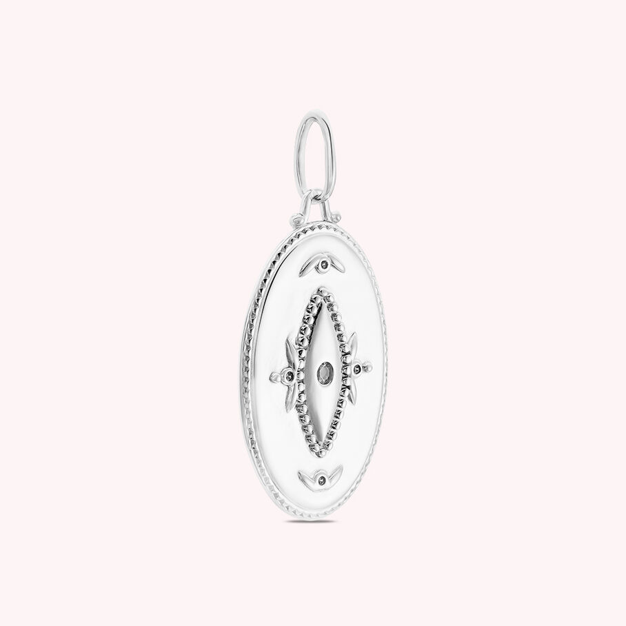 Pendentif KARMA - Cristal / Argenté - Bijoux  | Agatha