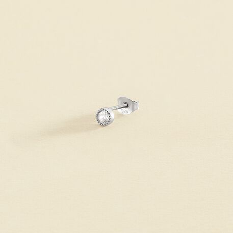 Piercing puce GRAINETTI - Cristal / Argenté - Piercings  | Agatha