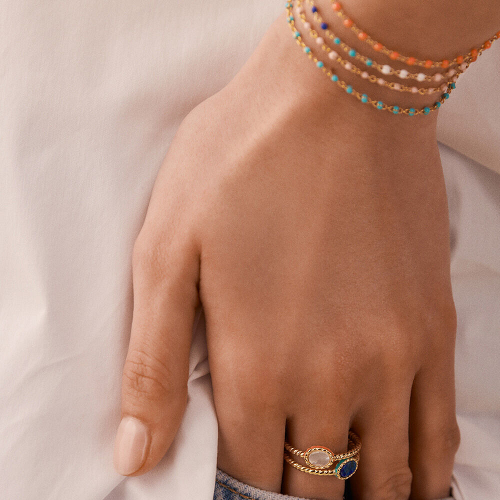Bague or shop rose fine