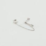 Piercing ear cuff AMAS - Cristal / Argenté - Piercings  | Agatha