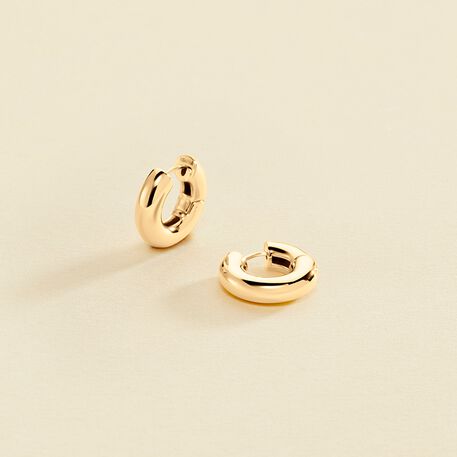 Créoles LEO - Doré - Boucles d'oreilles  | Agatha