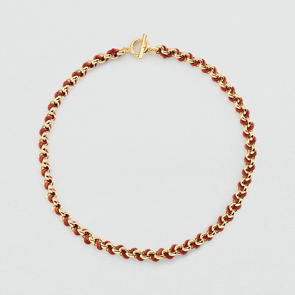 Collier ras du cou GAMBETTA - Terracotta / Dor&eacute; - Colliers ras du cou  | Agatha