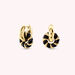 Créoles SESHA - Noir / Doré - Boucles d'oreilles  | Agatha