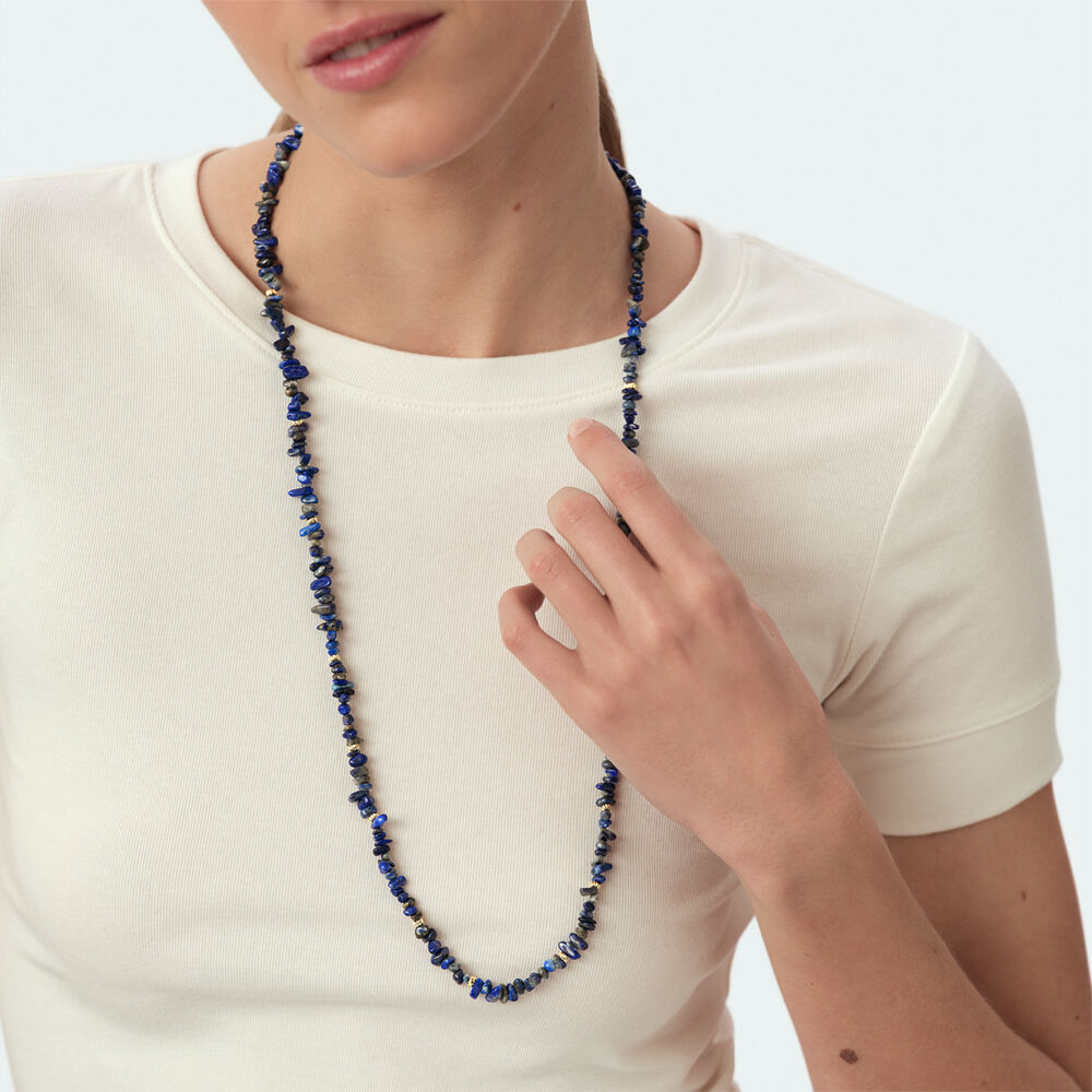 Sautoir CASSIS - Bleu / Dor&eacute; - Sautoir  | Agatha