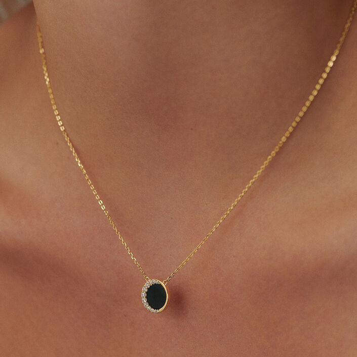 Collier ras du cou MOONONYX - Onyx - Colliers  | Agatha